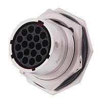Amphenol SINE Systems RT071619SNH-K ຊຸດຕິດຕໍ່ Jam Nut Recpt Socket 16Awg 19 pin