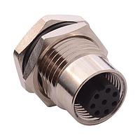 NorComp 860-008-213R004 ຕົວເຊື່ອມ M12 8 Pos F Pan mnt thru hole