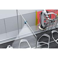 The solution combines camera vision and robot