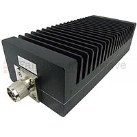 Fairview SA3N200-40 40 dB Fixed Attenuator N Male To N Female Directional Up To 3 GHz Rated To 200 Watts With Black Aluminum Heatsink Body