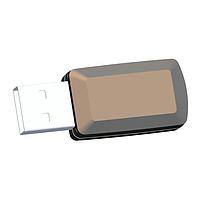 New Age Enclosures P3A-120704U ກອງປົກ USB USB Key 1.2 x 0.7 x 0.4 ນິ້ວ - ສີດຳ