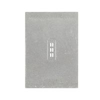 Chip Quik IPC0128-S ປະຕູສອງແລະອະເດບເຕີ QFN-42 ແບບສແຕນເລດສຕີນ Stencil