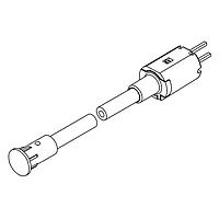 BIVAR FLPV1.0-UG ທ່ອສວ່ນແສງຍືນຍາວມີ LED Flexible Light Pipe Assembly, 1mm. Fiber Optic Core, Vertical, 4.2mm. Dia. Low Profile Lens, 1.0in. Length, 3mm LED, Ultra Green