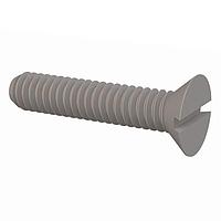 Essentra Components 022520A125 ສກຣູດີກມີລູກສອນຊອດ 82 Slotted CSK Screw, 1/4-20 Thread, 1 1/4 Lg