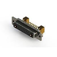 EDAC 630-17W2640-7N2 ຕູ້ຕິດຕໍ່ D-Sub ປະສົມມຸມຂວາ ຕູ້ຕິດຕໍ່ພະລັງງານ Combo D-Sub