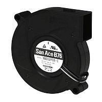 Sanyo Denki 9BD12FC6-1 ພັກລະບາກ DC Blower, 76x20mm, 12VDC, Tachometer