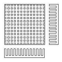 CTS Electronic Components BDN17-3CB/A01 ອົງປະກອບ BLK ANODIZED HEAT SINK