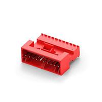 AMP Connectors - TE Connectivity 4-647000-0 ປະກອບກັບປະຕູເຊື່ອມ 10P22AWG MTA100 PSTD ASSY WHT W/RED STRPE