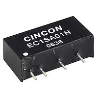 Cincon EC1SA26N ຕົວແປກະຕຸ້ນ DC-DC ທີ່ແຍກອອກ, 1 ວັດ, ອອກທີ່ບໍ່ຖືກຄວບຄຸມ, ອິນພຸດ 24VDC, ອອກ +/-5VDC, 100mA, ປະສິດທິພາບ 79%, 100uF, SIP