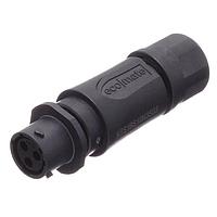 Amphenol SINE Systems RTS1BS10N3S03 ຕູ້ຕໍ່ຕ່າງໃນແຖວຮັບສະຕິກເຊັດ 3 ຕຳແໜ່ງ SZ 10 Socket