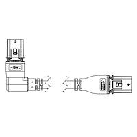 Anderson Power Products 2031KL3-BK ປຸ່ມສອງທາງ T-LATCH PLG ໄປມຸມຂວາ 3M 14 AWG ST