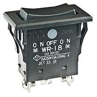NKK Switches WR18AT ສະຫນອງສະຫນອງ Rocker ເລກສ່ວນບໍ່ຖືກຕ້ອງ SCREW LUG SEALED