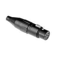 Amphenol Tuchel AC6AFB-AU ຕົວເຊື່ອມສາຍສະເພາະ 6 ໂພນສີດຳ (ຕິດຕໍ່ທອງ)