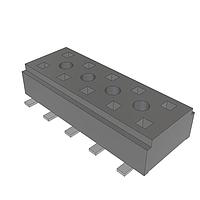 Samtec CLT-105-02-L-D-TR ປຸ່ມຕິດຕັ້ງລະດັບຕ່ຳປຸ່ມສອງດ້ານ