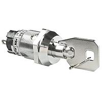 NKK Switches CKL12ATW01 ສະຫນັບສະຫນູນ Keylock SPDT ON-NONE-ON