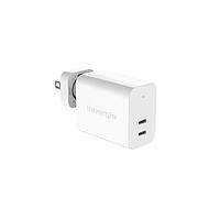 Delta Electronics, Inc. ADP-63AW WBA ປລັກທີ່ສາມາດແທນກັນໄດ້ 63W ພອດ USB-C ຄູ່ ປລັກສຳລັບສະຫະລັດອາເມລິກາ ມີປລັກທີ່ສາມາດແທນລວມຢູ່ 5V 3A, 9V 3A, 12V 3A, 15V 3A, 20V 3A