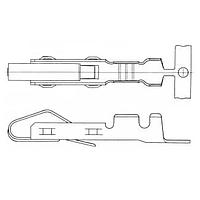 Hirose Electric QR/P-XC-221(12) ຕົວເຊື່ອມຕໍ່ Rack & Panel CONTACT CRIMP GOLD 18-24AWG