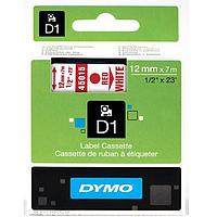 DYMO 63020706 Labelmanager D1 ເທບສີແດງ/ສີຂາວ (12mm x 7m)