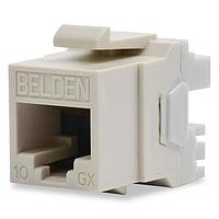 Belden AX103073 ຕົວເຊື່ອມເສັ້ນແສງ Fiber Optic Connectors 10GX JACK KCONN IVORY