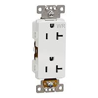 Square D SQR44214WH ປຸ່ມຮັບ WR/TR 20A RECEPTACLE COMM WH