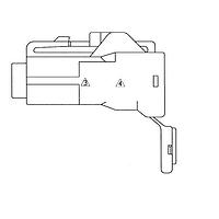 Yazaki 7123421030 ກອງປົງກັນ CONN 1P 375 Y BLK