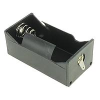 Eagle Plastic Devices 12BH111D-GR ຄລິບແບດເຕີຣີ 1 "D" ມີແທບ ສີດຳ