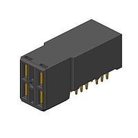 Amphenol FCI 10052620-4555P00LF ຮອບຮອງ 2X2 PRESS FIT R/A RECEPTACLE