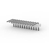 AMP Connectors - TE Connectivity 1-640453-2 ພິນສະຕຣິບ FLAT HEADER 12P ມຸມຂວາ Post tin