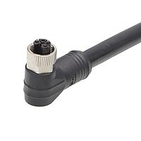 Molex 1205000336 ເສັ້ນສາຍອ່ານສະເຫຼີມ / ເສັ້ນສາຍກະທົບ M12 ປະເພດສະເຫຼີມດ້ານດຽວ 4 ໂພນ ຜູ້ຍິງ (90) ໄປຫາ Pigtail 16 AWG ສີດຳ 2m ຄວາມຍາວ