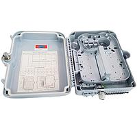 Bud Industries FBR-11611 ກະຕ່າການຈັດຈໍາໜ່າຍ Fiber-Optic Distribution Box, 16-Core (12.6 X 9.5 X 3.9 In)