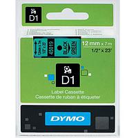 DYMO 63020705 Labelmanager D1 ເທບສີດໍາ/ສີຂຽວ (12mm x 7m)