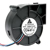 Delta Electronics, Inc. BFB0712HH-AWPH ພູມລົມ Tubeaxial, 75.7x75.7x25mm, 12VDC, 4.08W, 51dBA, 4400RPM, 0.977inchH2O, Tach, PWM
