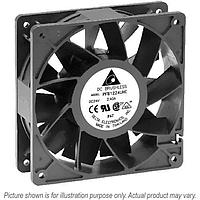 Delta Electronics, Inc. PFB1224EHEP6 ພັງລົມ Axial DC Axial, 120x120x38mm, 24VDC, 181.27CFM, 21.6W, 59dBA, Tach/PWM, IP68