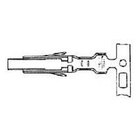 AMP Connectors - TE Connectivity 170312-1 (Cut Strip) ຕູ້ປະຕິບັດງານຫນັກ POWER CONN.CONTACT ຕັດລອດ 100