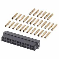 Harwin M80-6132645 ຊຸດຕິດຕັ້ງການເຊື່ອມຕໍ່ສາຍສະບັບຮອງຮັບ, 26P ຜູ້ຍິງ, Dbl Rw, 22AWG