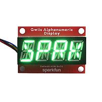 SparkFun COM-18566 ຈໍສະຫນາມ SparkFun Qwiic Alphanumeric Display - ສີຂຽວ