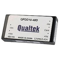 Qualtek Electronics QPDD10-48D15 ອຸປະກອນຈຳລອງພະລັງງານປ່ຽນແປງ 15V 0.33A 10W DCDC DUAL OUTPUT