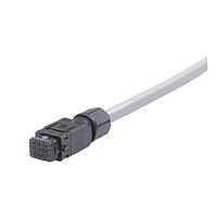 HARTING 33501300304100 Harting Han 1A 12pin IP65 ສາຍສະບັບສຸດທ້າຍດຽວ, ບໍ່ມີການປົກຄຸມ, ຜູ້ຍິງ, ຮຸ່ນກະກຽມລອກ (ສັ່ງກະກຽມລອກແບບແບ່ງ), 12x26AWG(0.34mm), PVC ສີເທົາ, 10m