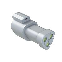 Amphenol SINE Systems AT04-3P-MM01 ຕົວເຊື່ອມ AT Recpt 3 ທາງ ແດງ. ຝາປິດປາກທາງດ້ານ