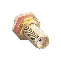 Linx Technologies - TE Connectivity ADP-SMAF-SMAF-SSB-G ຕົວແປງ RF - ໃນຊຸດ SMA Jack ເປັນ SMA Jack Bulkhead