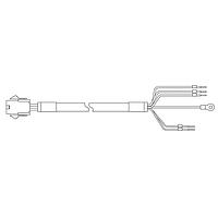 Delta Electronics, Inc. ACS3-CAPF2105 ສາຍສະໄຟ Power Cable, High Flex, 5M ສຳລັບ A2/B2/B3 Series F40-F80 Motors ມີຫຼືບໍ່ມີເບຣກ, 6-Pin Plastic IP20 connectors, 230V ຫຼື 400V
