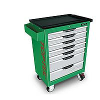 TOPTUL GT-28303- 283PCS W/7-Drawer Tool Trolley PRO-LINE SERIES - GREEN