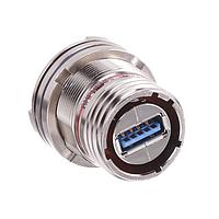 Amphenol Socapex USB3FTV7SANF059 ຕົວເຊື່ອມ USB Type A SZ 15 Jm Nt Rdc Flng Rcpt USB Nickel