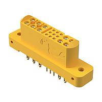 Amphenol Positronic GFSH109F93H ຕົວເຊື່ອມຕໍ່ພະລັງງານຄວາມຫນາແລະປະສົມ, ຂະໜາດ 10 ເລກ 16 ແລະ ຂະໜາດ 9 ເລກ 22 ຕິດຕໍ່, ປະຕູປະກອບ (ຍິງ), ການກົດອອກ