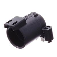 Amphenol SINE Systems ATFHD13-1-8P-BM01 Receptacles 1 Position, Right Angle Board Mount Receptacle, Pin, Snap Fit, Gold Plated Size 8 Contact