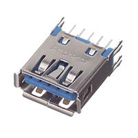 Amphenol Commercial Products GSB3121371CHR ຂໍ້ມູນ Micro USB ປະເພດ AB Connectors USB3.0, A, RECEPTACLE, VERTICAL DIP.