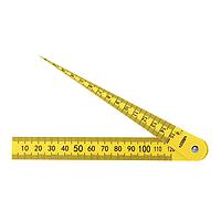 INSIZE 4628-1A Plastic Taper Gauge and Plastic Ruler Set (0.5-15mm, 120mm)