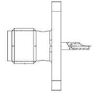 Amphenol SV Microwave M39012/60-3002 ຕົວເຊື່ອມຕໍ່ RF MIL Spec SMA Flange Mnt Jack Pnl Recpt Solder Pot