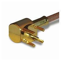 Amphenol RF 142268 ຕົວສິ້ນສຸດ RF SMB PCB R/A TERM 316/U ທອງ