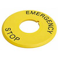 NKK Switches AT222 ແຜ່ນຊື່ Estop plate w/legend